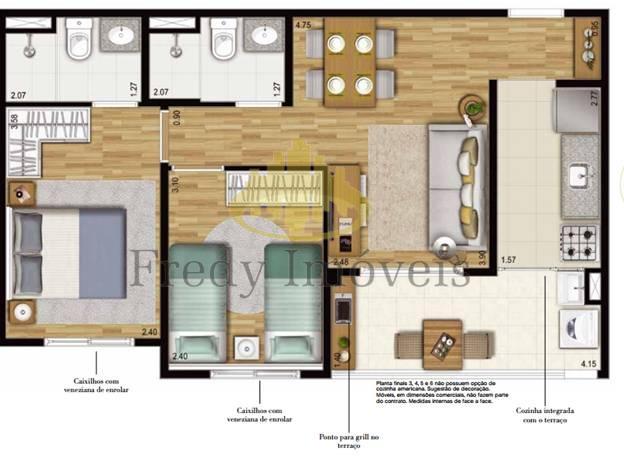 Apartamento, 2 quartos, 53 m² - Foto 32