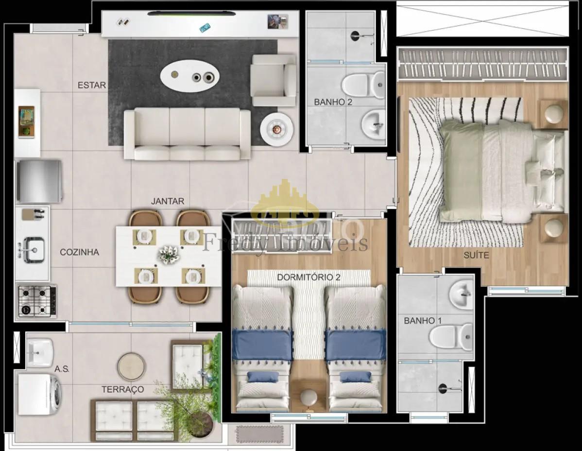 Apartamento, 2 quartos, 54 m² - Foto 28