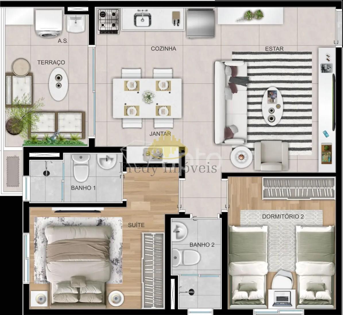 Apartamento, 2 quartos, 54 m² - Foto 29
