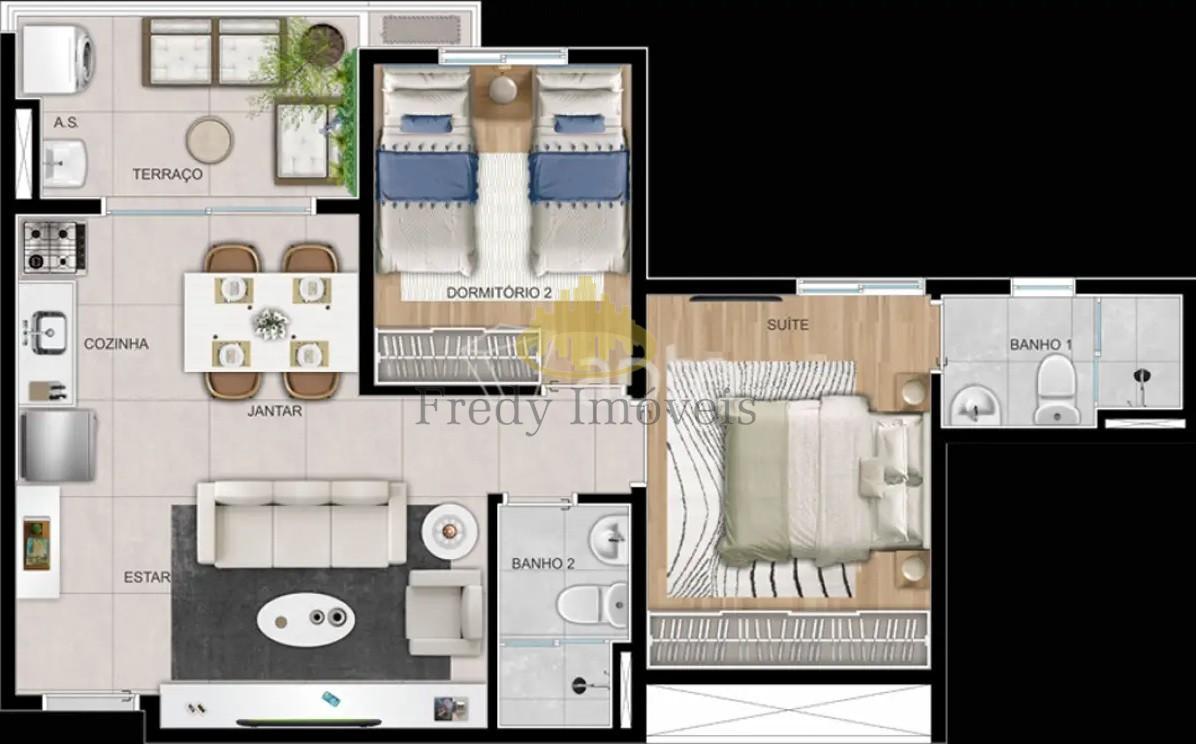 Apartamento, 2 quartos, 54 m² - Foto 30